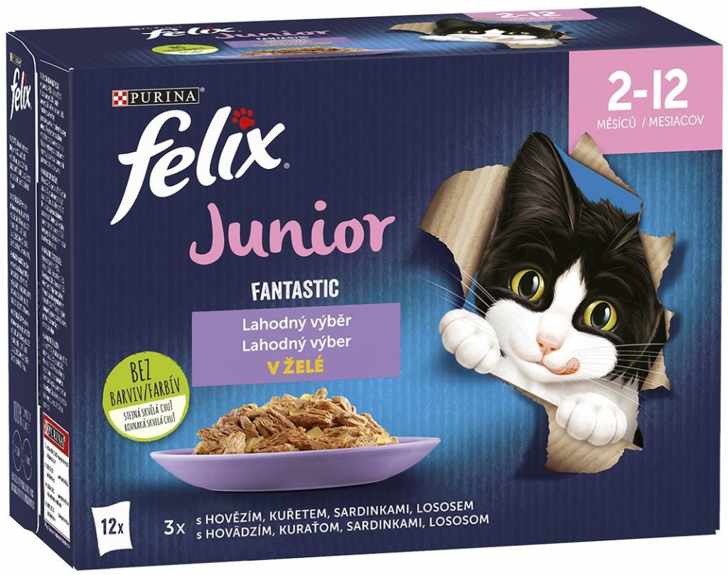 Felix Fantastic Junior lahodný výběr 12 x 85 g
