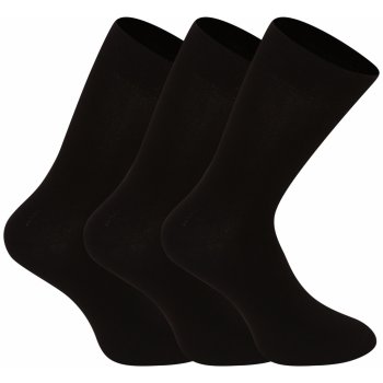 Nedeto 3PACK ponožky vysoké bambusové 3NDTP001 černé