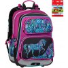 Školní batoh Bagmaster batoh pro prvňáčky GEN 20 A růžová /Black/fialová /modrá