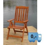 Zahradní dřevěné polohovací křeslo LUISA – Zbozi.Blesk.cz