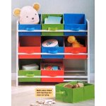 Livarno Home Dětský regál 9 boxů chlapecký 65 x 60 x 30 cm – Sleviste.cz