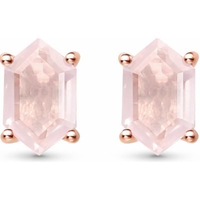 Royal Exklusive Emporial peckové s drahokamem růženínem růžové zlato Vermeil GU-DR14694E-ROSEGOLD-ROSEQUARTZ