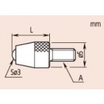 Dotek měřicí kuličkový m2,5 x 0,45/7,3mm, pro úchylkoměry (mitu-901312)