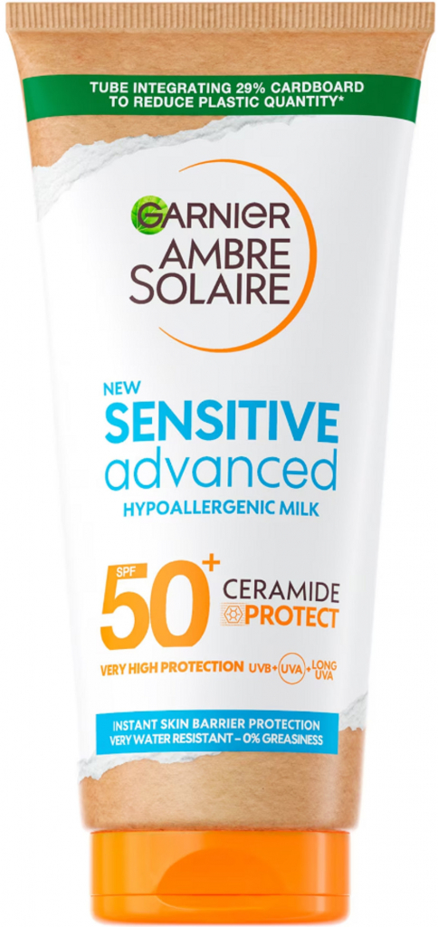 Garnier Ambre Solaire Sensitive Advanced Kids opalovací mléko pro děti SPF50+ 175 ml