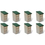 Nabytek XL Domečky pro motýly 14 x 15 x 22 cm dřevěné 8 ks 276007 – Hledejceny.cz
