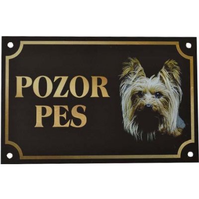 Cobby`s Pet POZOR PES Yorkshire 17 x 11 cm – Hledejceny.cz