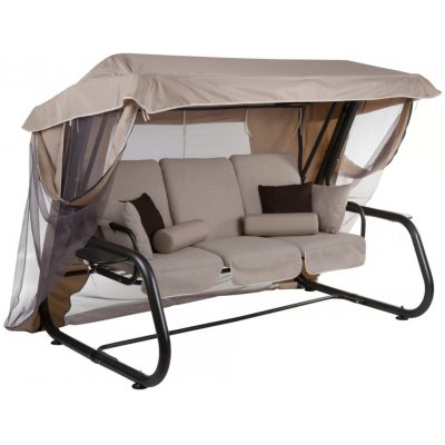 PATIO Venezia Lux s moskytiérou, polštářky a bočními stolky D048-05FB 448544 – Zboží Mobilmania