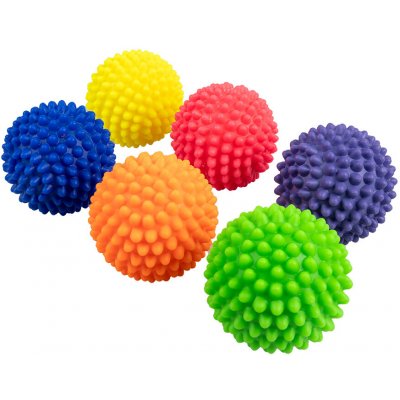 AMAYA Míček masážní reflexní ježek s měkkými bodlinkami 6 cm sada 6 ks – Zboží Dáma