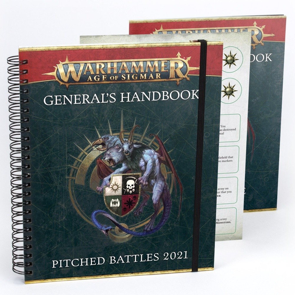 GW Warhammer Warhammer Age of Sigmar General\'s Handbook Pitched Battles 2021 and Pitched Battle Profiles