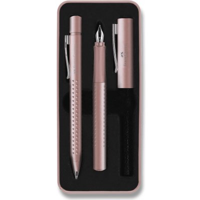 Faber Castell Grip Edition 2011 sada plnicí a kuličkové pero růžová – Sleviste.cz