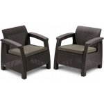 Allibert Corfu Duo hnědá / warm taupe 2 ks – Hledejceny.cz