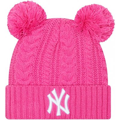 New Era čepice Double Pom Cuff MLB New York Yankees Pink – Sleviste.cz