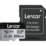Lexar microSDXC Professional Silver Plus 256GB LMSSIPL256G-BNANG – Zboží Živě