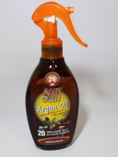 SunVital Argan Oil opalovací olej SPF20 MR 200 ml