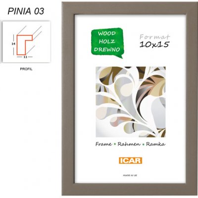 CODEX rám dřevo PINIA 30x40 cm, středně šedý (03) – Hledejceny.cz