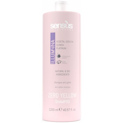 Sensus Illumyna Zero Yellow Shampoo Šampon proti žloutnutí 1200 ml