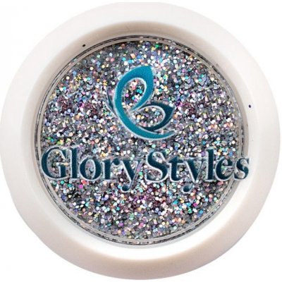 GloryStyles Glitry na nehty stříbrná – Zboží Dáma