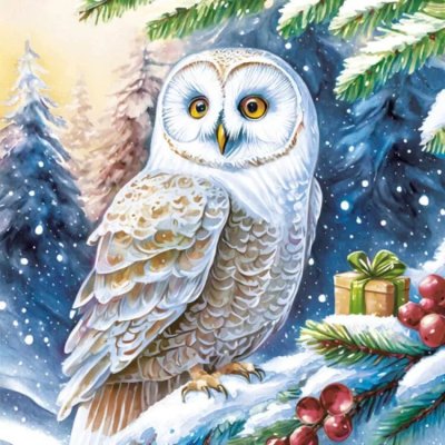 Pol-Mak Collection Ubrousek 33x33cm Sova Rozárka – Zboží Mobilmania