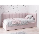 AMI Nábytek Tom s roštem a úložným prostorem Růžový Velvet – Sleviste.cz