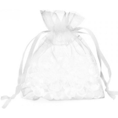 Organzový sáček 7,5x10cm bílý – Zboží Živě