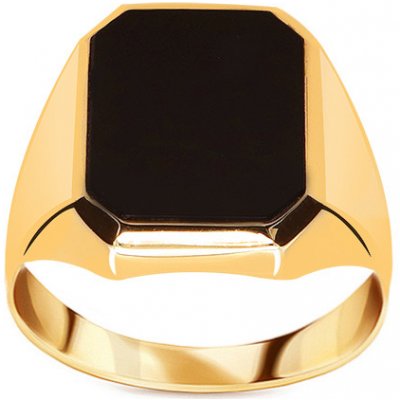 iZlato Forever zlatý pánský prsten s přírodním onyxem IZ22448