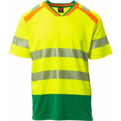 Payperwear Dvoubarevné pracovní triko Alley s vysokou viditelností žlutá fluo zelená 5XL – Zboží Dáma