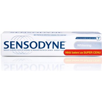 Sensodyne Whitening zubní pasta šetrně bělí citlivé zuby 100 ml