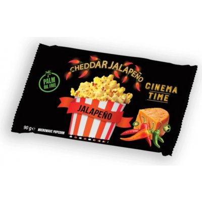 Cinema Time Mikrovlnný popcorn Premium Cheeese Jalapeňo 90 g – Zboží Mobilmania