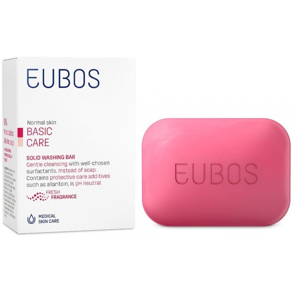 Mýdlo EUBOS Basic Care Tuhé mýdlo červené 125 g