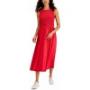 Dámské šaty Tommy Hilfiger dámské šaty Smocked červené