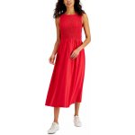 Tommy Hilfiger dámské šaty Smocked červené – Zboží Mobilmania