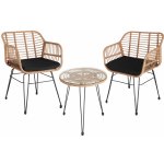 tectake 403558 zahradní ratanový nábytek molfetta přírodní – Zboží Mobilmania