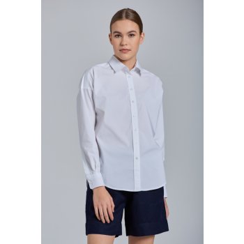 Gant D1. TP BC Oversized Solid shirt bílá