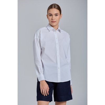 Gant D1. TP BC Oversized Solid shirt bílá