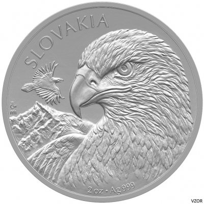 Česká mincovna Stříbrná mince Orel 2025 stand 2 oz – Zboží Dáma
