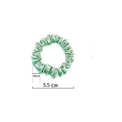 Různobarevné gumičky do vlasů 1 ks, WHITE ORCHID Barva hedvábí: Světle zelená