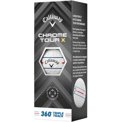 Callaway Chrome Tour X 360 Triple Track bílé 3 ks