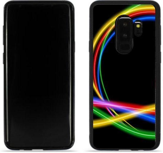 Pouzdro mmCase gelové Samsung Galaxy S9 Plus - neonové kruhy