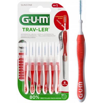 GUM Trav-Ler mezizubní kartáčky 0,8 mm 6 ks – Sleviste.cz