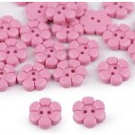 Knoflík plastový 11mm květ-6 růžový světlý – Zboží Dáma