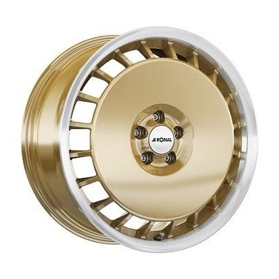 Ronal R50 8x18 5x100 ET35 gold polished
