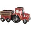 Květináč a truhlík Clayre & Eef Květináč Traktor 29x12x13 cm Červená keramika