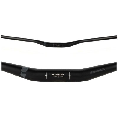 řídítka FORCE TEAM prohlé 35,0/ 800 Al,černé mat – Sleviste.cz