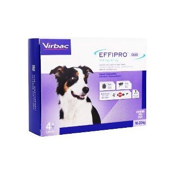 Effipro Duo Spot-on Dog M 10-20 kg 4 x 1,34 ml