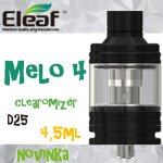 Eleaf MELO 4 clearomizér black 4,5ml – Zboží Mobilmania