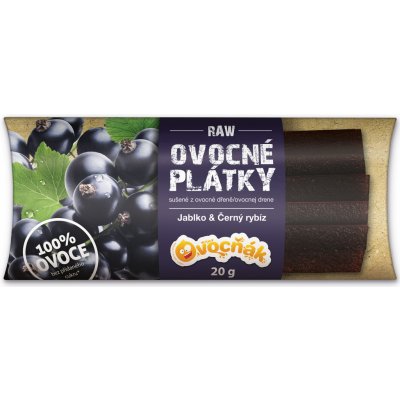 Ovocňák Ovocné plátky jablko a černý rybíz 20 g