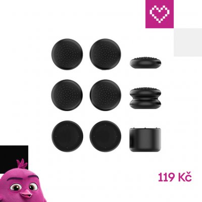 iPega SW2026B Silikonové Krytky Ovládacích Páček JoyCon Ovladače pro Nintendo Switch 2 6ks černá – Sleviste.cz
