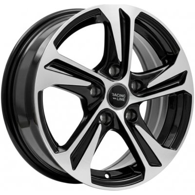 Racing Line B1242 6x15 5x100 ET40 black polished | Zboží Auto