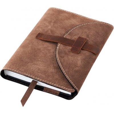 Variabilní obal se sponou Hnědá semiš – Zboží Dáma