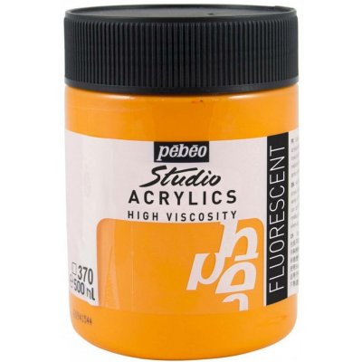 Pébéo Studio Acrylics akrylové barvy 500 ml 370- fluo orange – Hledejceny.cz
